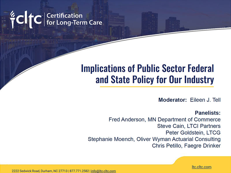 The Implications of State and Federal Public Sector Policy, and State Legislative Actions for our Industry